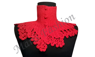 Laced Scarf - Red